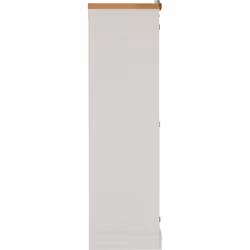 Nevada 6 Door 2 Drawer Mirrored Wardrobe White Gloss Finish Hanging Rail - Additional view 4