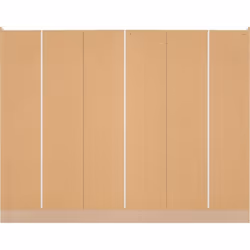 Nevada 6 Door 2 Drawer Mirrored Wardrobe White Gloss Finish Hanging Rail - Additional view 8