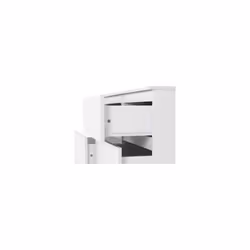 Malvern 6 Drawer Chest of Drawers in White Recessed Handles Metal Runners - Additional view 5