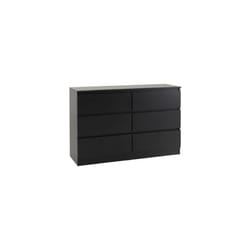 Marcus 6 Drawer Chest - Black