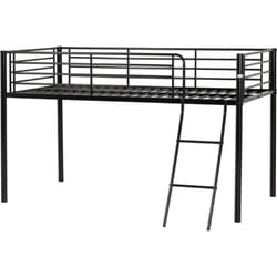 Kora Mid Sleeper Metal Bed Frame in Black Finish fits  3ft Single Mattress