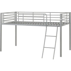 Kora Mid Sleeper Metal Bed Frame in Silver Finish fits  3ft Single Mattress