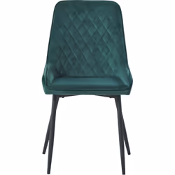 Avery LUXE Green Velvet Dining Chair x2 Velvet Fabric Priced per Pair