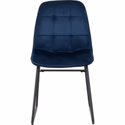 Lukas Chair Sapphire Blue Velvet Fabric Dining Chair x2 Priced Per Pair