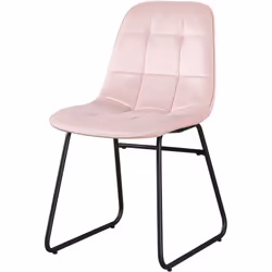 Lukas Chair Pink Dining Chair x2 Velvet Fabric Priced per Pair