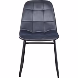 Lukas Chair Grey Dining Chair x2 Velvet Fabric Priced per Pair