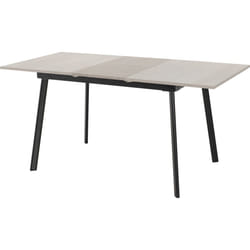 Avery Extending Dining Room Table - Concrete & Grey Oak Effect