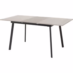 Avery Extending Dining Table + 4 Lukas Chairs Set - Concrete & Blue Velvet