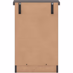 Seconique Nevada 3 Drawer Bedside, Engineered, Black Wood Grain, W D 400mm x H 610mm