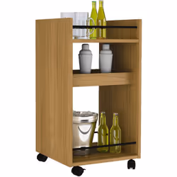 Naples Serving Cart/Side Table Oak Effect