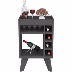 Naples Mini Bar/Side Table Grey