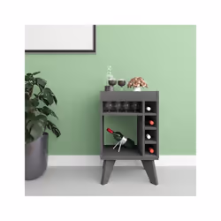 Naples Mini Bar/Side Table Grey