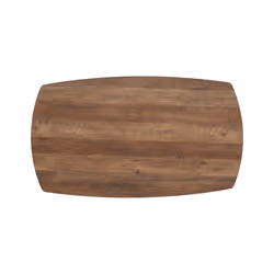 Athens Rectangular Medium Oak Effect/Black Dining Table Only