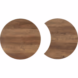 Athens Duo Coffee Table Set Medium Oak Effect/Black