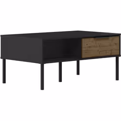 Madrid Coffee Table Black/Acacia Effect