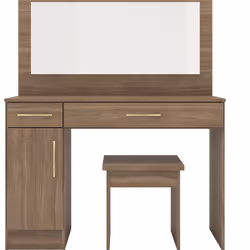 Nevada Vanity/Dressing Table Set Rustic Oak Effect