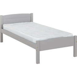 Amber 3FT Single Bed Frame Only in Grey Slate