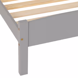 Amber 3FT Single Bed Frame Only in Grey Slate