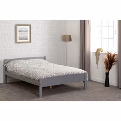 Seconique Amber 4'6" Bed in Grey Slate - Double