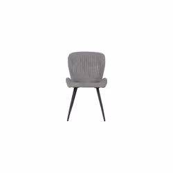 Seconique Quebec Chair in Grey Faux Leather Sold 4PC, W 51cm x D 62cm x H 90.5cm