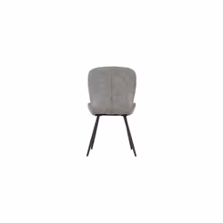 Seconique Quebec Chair in Grey Faux Leather Sold 4PC, W 51cm x D 62cm x H 90.5cm - Additional view 4