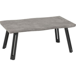 Quebec Wave Edge Coffee Table Concrete Effect/Black