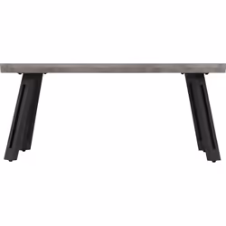 Quebec Wave Edge Coffee Table Concrete Effect/Black