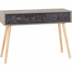 Nordic 3 Drawer Occasional Table Concrete Effect/Charcoal