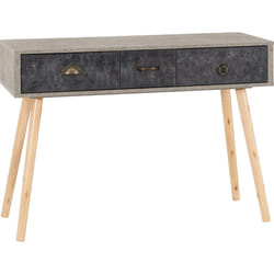 Nordic 3 Drawer Occasional Table Concrete Effect/Charcoal