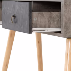 Nordic 3 Drawer Occasional Table Concrete Effect/Charcoal