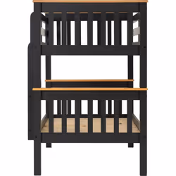 Neptune 3ft Bunk Bed in Grey and Oak Effect Finish 2 Man Delivery