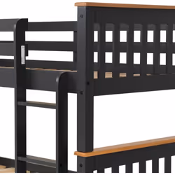 Neptune 3ft Bunk Bed in Grey and Oak Effect Finish 2 Man Delivery - Additional view 4