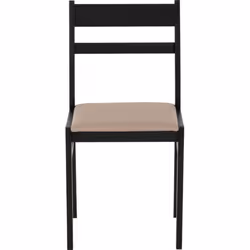 Radley Dining Set in Black and Oak 4 Chairs with Oat Fabric Seats - Additional view 6