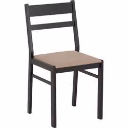 Radley Dining Set in Black and Oak 4 Chairs with Oat Fabric Seats - Additional view 7