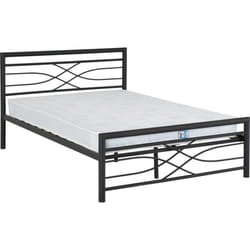 Kelly 5ft Metal Bed Frame in Black Finish