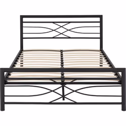 Kelly 5ft Metal Bed Frame in Black Finish