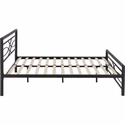 Kelly 5ft Metal Bed Frame in Black Finish