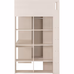 Jupiter High Sleeper Bed Storage Frame in White and Grey 2 Man Delivery - Additional view 5