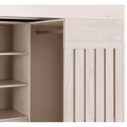 Jupiter High Sleeper Bed Storage Frame in White and Grey 2 Man Delivery - Additional view 8