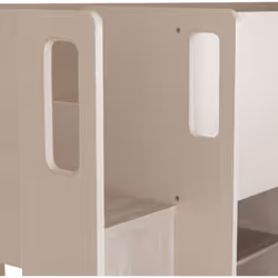 Jupiter High Sleeper Bed Storage Frame in White and Grey 2 Man Delivery - Additional view 9
