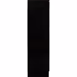 Nevada 3 Door 2 Drawer Mirrored Wardrobe in Black Gloss Finish - Additional view 4