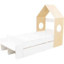 Cody 1 Drawer House Bed Storage in White and Pine Effect Finish