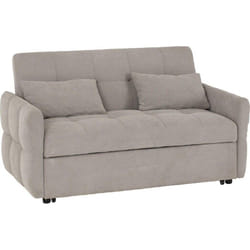 Chelsea Sofa Bed in Silver Grey Fabric Contemporary and minimalist
