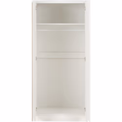 Malvern 2 Door Wardrobe Bedroom Set White with Chest and x2 Bedsides