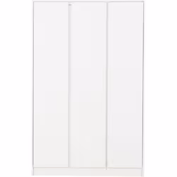 Malvern 3 Door Wardrobe Bedroom Set White with Chest and x2 Bedsides