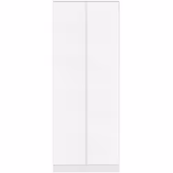 Malvern Trio Bedroom Set Wardrobe Chest of Drawers Bedside White Finish