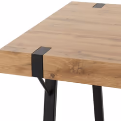 Treviso Light Oak Effect and Black Dining Set with Blue Avery Chairs