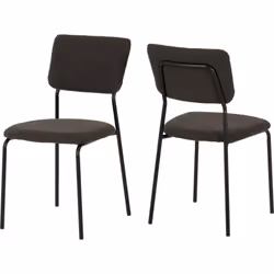 Sheldon Chairs Set of 4 in Grey Boucle Fabric