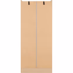 Nevada 2 Door All Hanging Wardrobe in White Gloss Finish