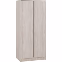 Malvern 2 Door Wardrobe in Urban Snow Beige Finish Recessed Handles